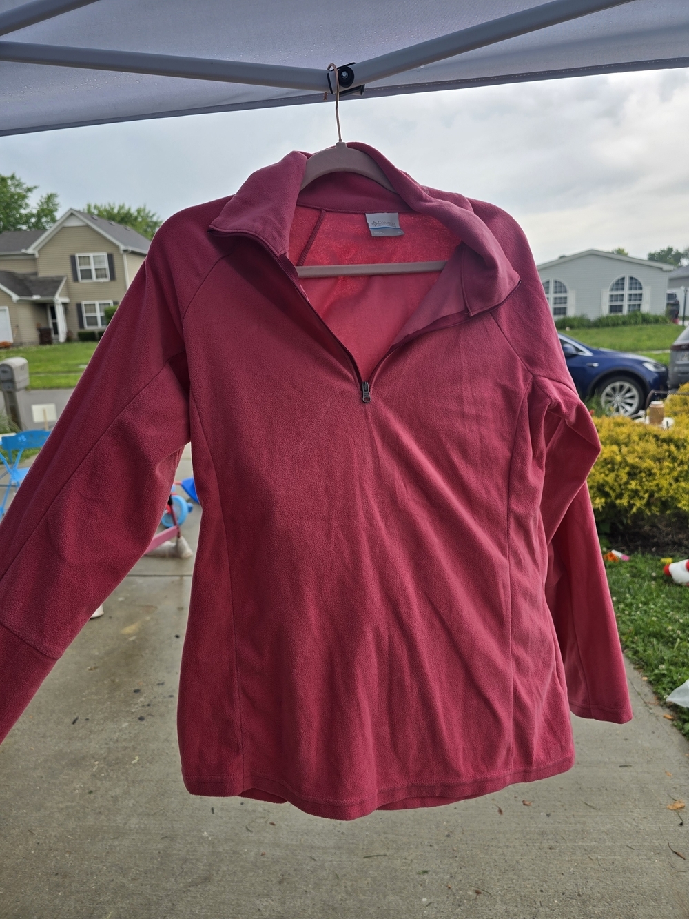 Columbia Pink Raspberry Fleece Half-Zip Pullover